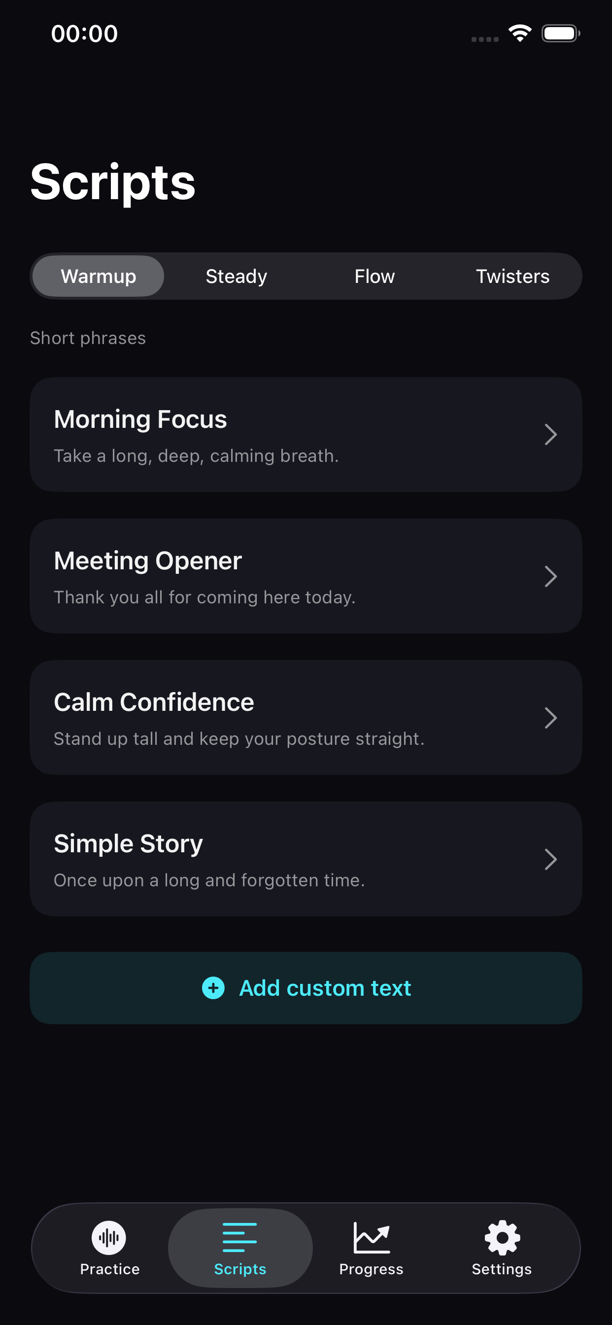 Built in scripts